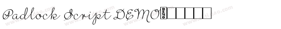 Padlock Script DEMO字体转换